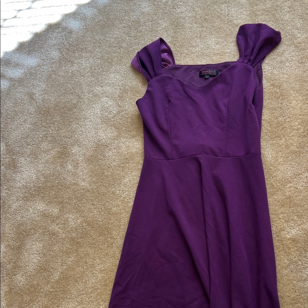 Elegant Purple Women's Dress